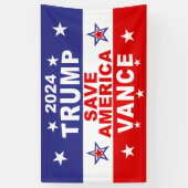 BANDEROLES TRUMP VANCE 2024 SAVE AMERICA (Vertical)