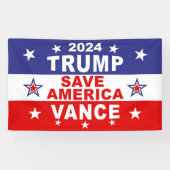 BANDEROLES TRUMP VANCE 2024 SAVE AMERICA (Horizontal)