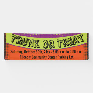 Banderoles Trunk Or Treat Amusement Coloré