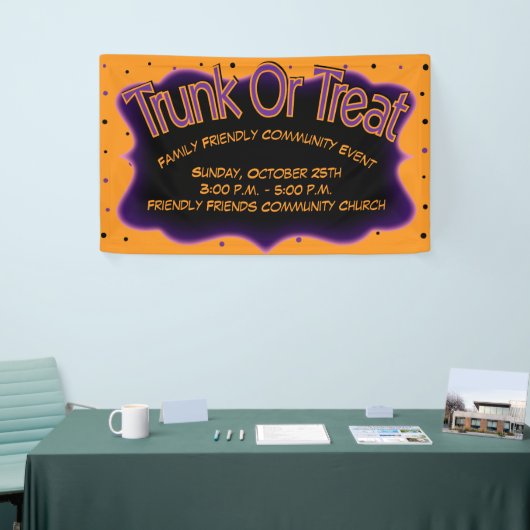 Banderoles Trunk ou Treat Community Church Event (Salon professionnel)