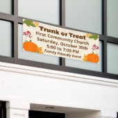 Banderoles Trunk ou Treat Fall Leaves Citrouilles, événement (Bâtiment extérieur)