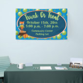 Banderoles Trunk ou Treat With Cute Super Hero Fox (Salon professionnel)