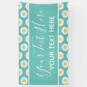 Banderoles Turquoise Joli Petit Marguerite (Vertical)