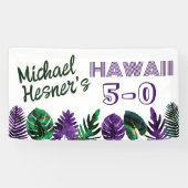 Banderoles Turquoise, Plum Hawaii 5-0 50e anniversaire (Horizontal)