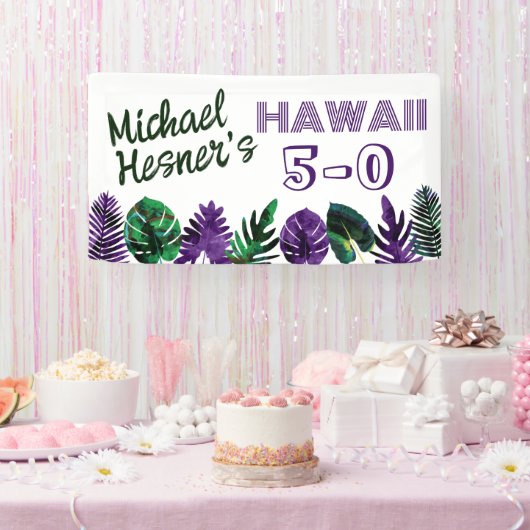 Banderoles Turquoise, Plum Hawaii 5-0 50e anniversaire (Fête)