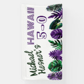 Banderoles Turquoise, Plum Hawaii 5-0 50e anniversaire (Verticale)