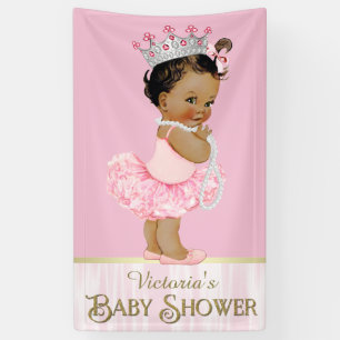 Banderoles Tutu de ballerine ethnique Baby Shower Perle