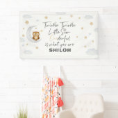 Banderoles Twinkle Little Star 1er anniversaire (En situation)