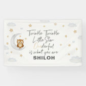 Banderoles Twinkle Little Star 1er anniversaire (Horizontal)