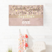 Banderoles Twinkle Little Star 1er anniversaire (En situation)
