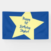 Banderoles Twinkle Little Star Cute 1er Anniversaire Thème de (Horizontal)