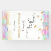 Banderoles Twinkle Little Star Rainbow Bubbles Baby shower (Horizontal)
