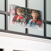 Banderoles Twins Anniversaire Fête Enfants N'importe quel âge (Bâtiment extérieur)