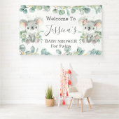Banderoles Twins Koala Eucalyptus Verdure Bienvenue en toile  (Insitu)