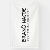 Banderoles Typographie celtique moderne Nom de marque minimal (Vertical)