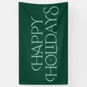 Banderoles Typographie de la serif de Happy Holidays moderne (Vertical)