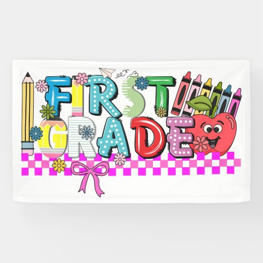 Banderoles Typographie de première année (Horizontal)