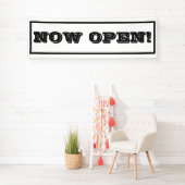 Banderoles Typographie de promotion d'entreprise simple maint (En situation)