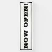 Banderoles Typographie de promotion d'entreprise simple maint (Vertical)