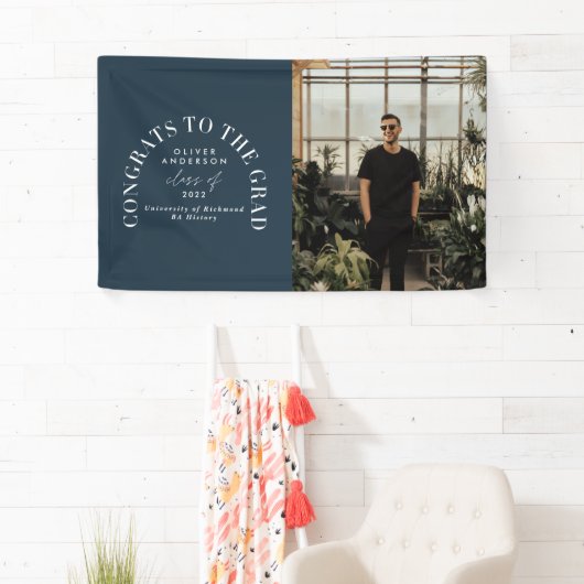 Banderoles Typographie géométrique moderne diplôme d'arc phot (En situation)