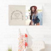 Banderoles Typographie géométrique moderne diplôme d'arc phot (En situation)