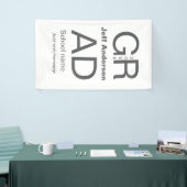 Banderoles Typographie moderne graduation simple minimum c (Salon professionnel)