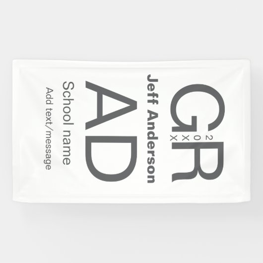 Banderoles Typographie moderne graduation simple minimum c (Horizontal)