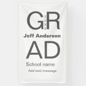 Banderoles Typographie moderne graduation simple minimum c (Vertical)