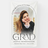 Banderoles Typographie moderne Photo Arch Graduation Party (Vertical)