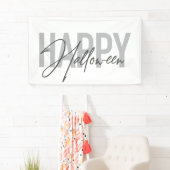 Banderoles Typographie moderne, simple, cool de Happy Hallowe (En situation)