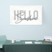Banderoles Typographie moderne, simple et cool Bonjour Sunshi (Salon professionnel)
