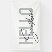Banderoles Typographie moderne, simple et cool Bonjour Sunshi (Vertical)