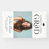 Banderoles Typographie Noire Moderne Photo Party (Horizontal)