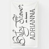 Banderoles Typographie simple moderne de baby shower (Vertical)