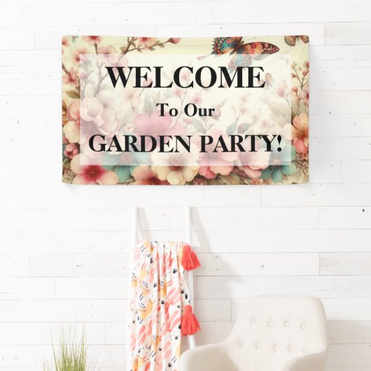 Banderoles Typographie texte fleurs fleurs cerisier aquarelle (En situation)