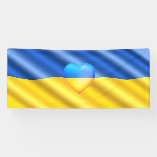 Banderoles Ukraine - Soutien - Liberté Paix - drapeau ukraini (Horizontal)