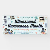 Banderoles Ultrasound Awareness Month Banner (Horizontal)