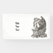 Banderoles Un ange endormi sur la pierre (Horizontal)