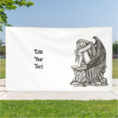 Banderoles Un ange endormi sur la pierre (Dehors)