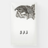 Banderoles Un ange endormi sur la pierre (Verticale)