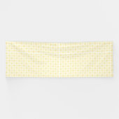 Banderoles un arrière - plan jaune et blanc aux petits cercle (Horizontal)
