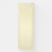 Banderoles un arrière - plan jaune et blanc aux petits cercle (Verticale)