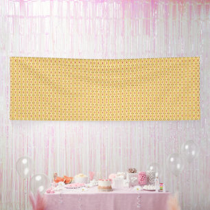 Banderoles un arrière - plan orange et jaune avec cercles