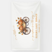 Banderoles Un Baby shower Automne Un Peu Citrouille Neutre De (Vertical)