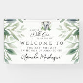 Banderoles Un Baby shower Eléphant Un Peu Sauvage (Horizontal)