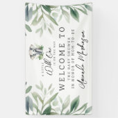 Banderoles Un Baby shower Eléphant Un Peu Sauvage (Vertical)