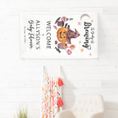 Banderoles Un bébé brasse Jack-O-Lanterne Douche Halloween (En situation)