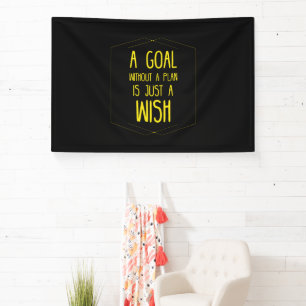 Banderoles Un but sans une citation inspirante de plan
