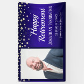 Banderoles Un confetti photo en retraite heureuse (Vertical)