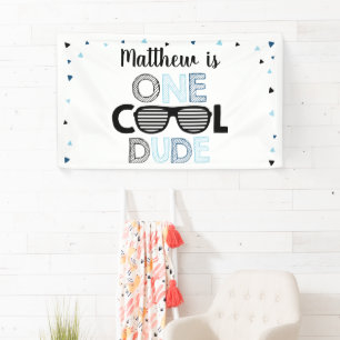Banderoles Un Cool Dude Lunettes de soleil garçon Anniversair